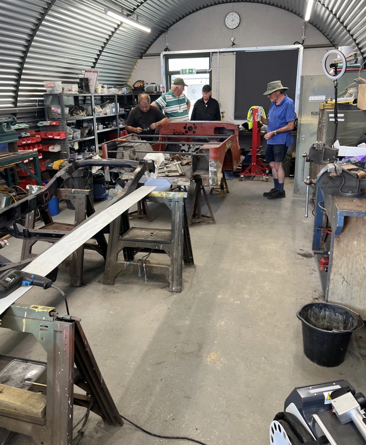 Museum restoration workshop during the demonstration