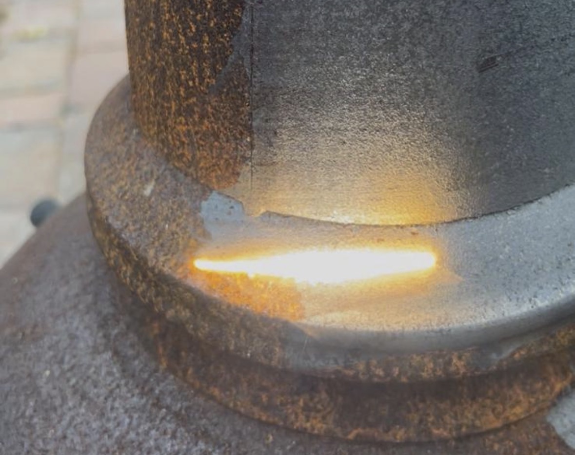 Laser Cleaning — Detail Pass in Progress