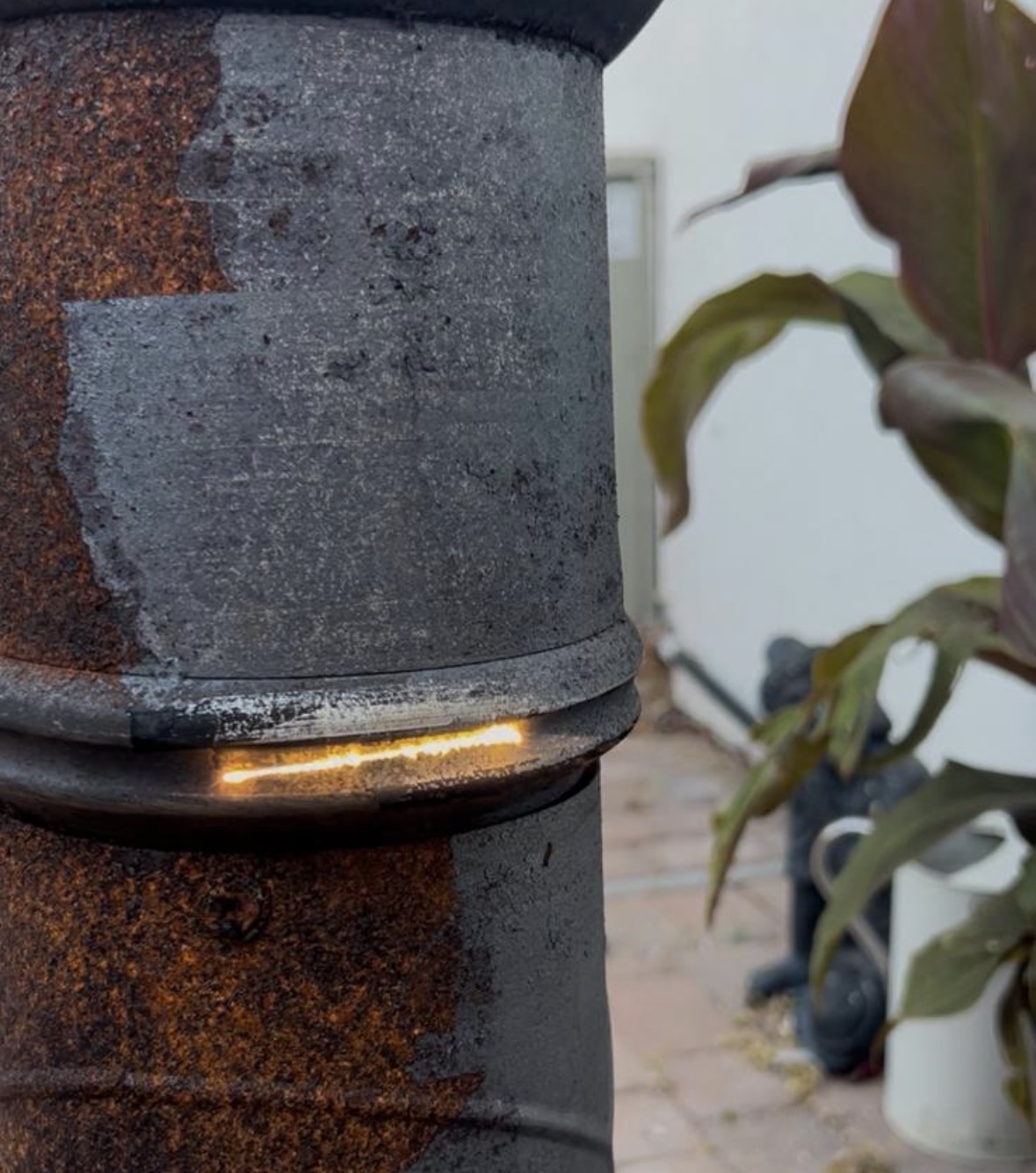 Steel Drum — Live Laser Rust Removal